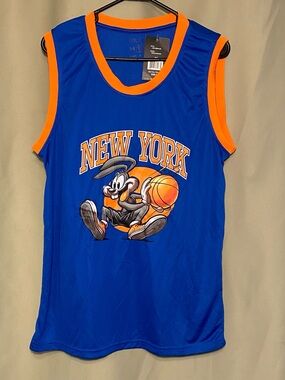 Blu Rock New York Cartoon Bunny Basketball Jersey Size M NWT